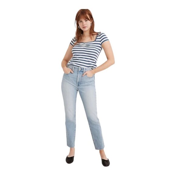 MADEWELL The Curvy Perfect Vintage Denim Jeans Fitzgerald Wash K7526 US 25 - Picture 1 of 15